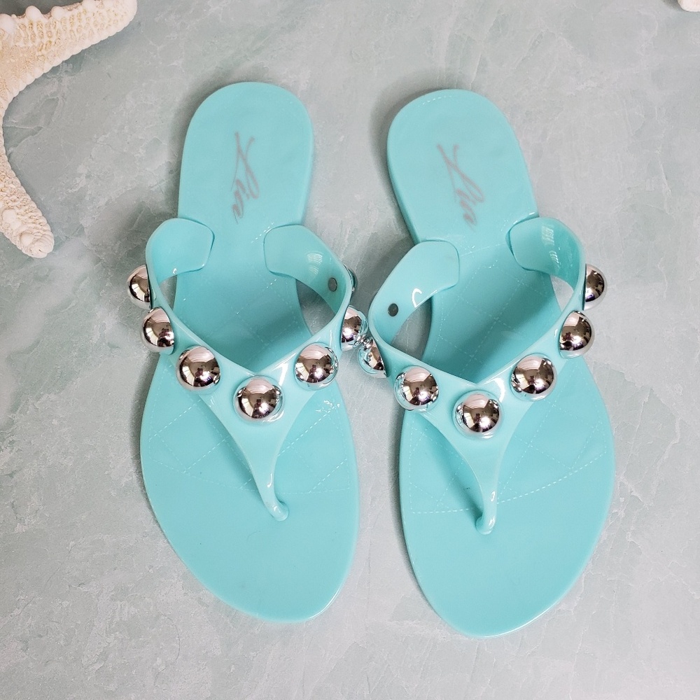 NEW Lia Mint Jelly Sandals - Picture 5 of 5